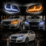 Golf 5 uyumlu J Led Far