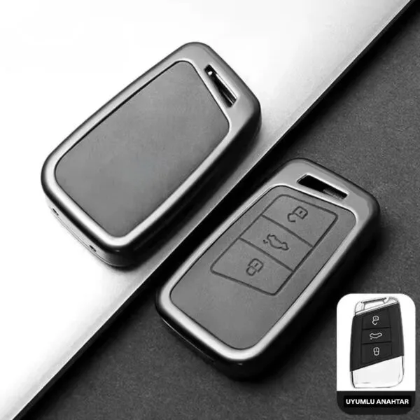 Sustasız Anahtar uyumlu Metal Lüx Anahtar Kılıf